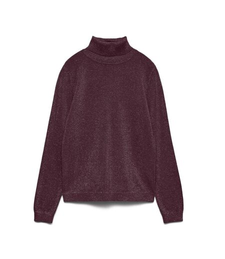 Pull prune femme vero moda happyglitter - l