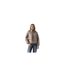 Womens/ladies Caviar Logo Soft Shell Jacket Taupe Grey Levis-1