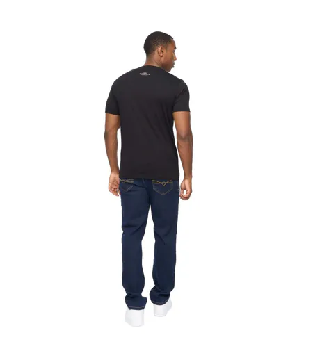 Mens Vintarge T-shirt Black Crosshatch