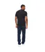 Mens Vintarge T-shirt Black Crosshatch-3
