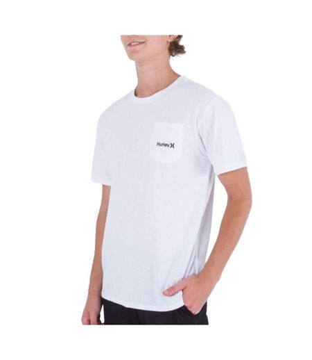 T-shirt blanc homme hurley oao - l