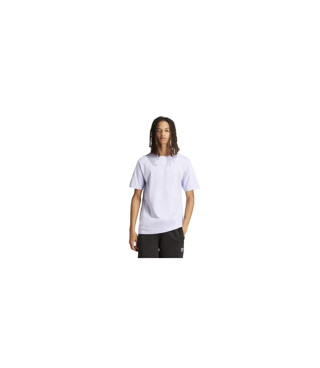 T-shirt Motif/style Logo Essentials Homme Rose Violet Adidas-1
