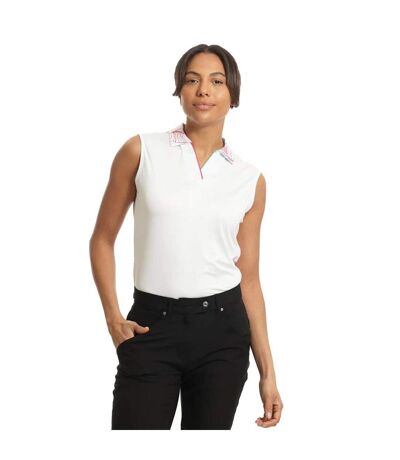 Polo Femme Blanc Island Green