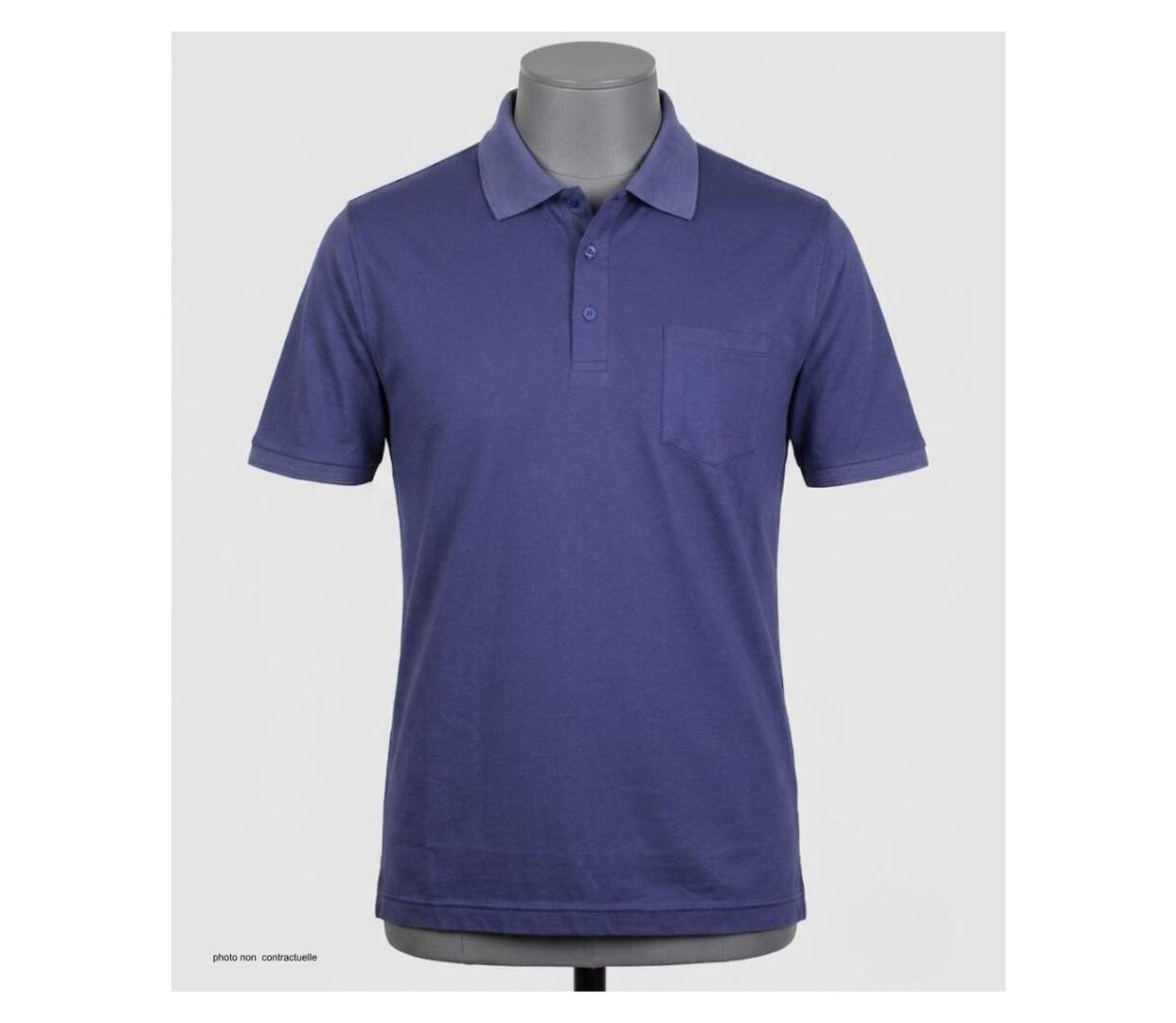 CHALLENGER REMY2 : Polo en jersey de coton bleu outremer fluide et confortable-3