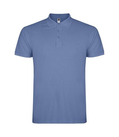 Roly Mens Star Short-Sleeved Polo Shirt (Riviera Blue)