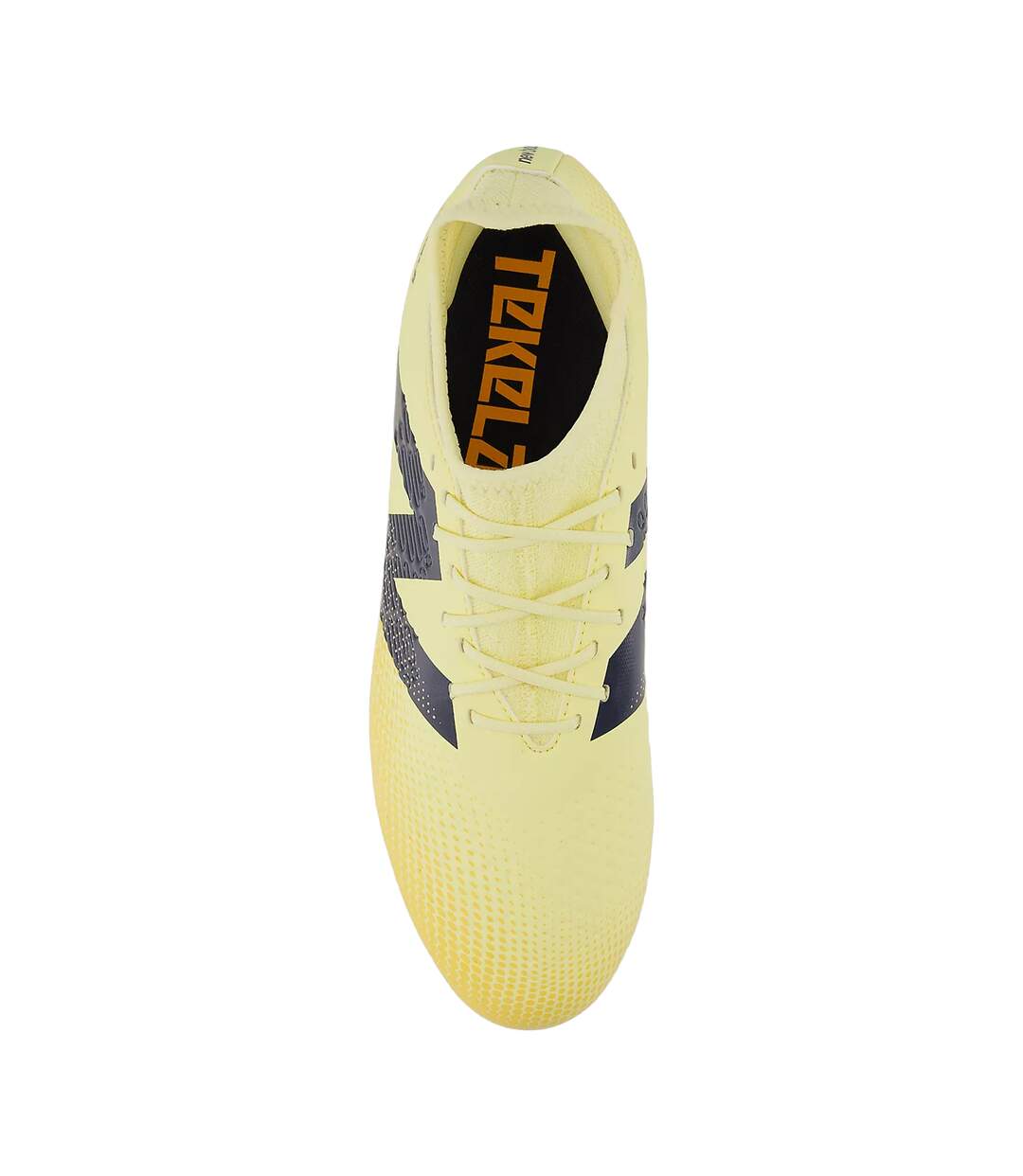 Mens Tekela V4+ Magique Gradient Knitted Collar Firm Ground Football Boots Orange Black New Balance-3