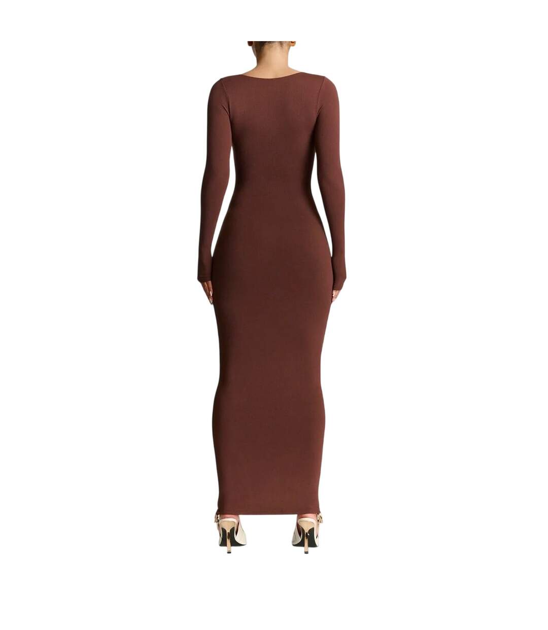 Robe Longue Sculpt Femme Marron Ward-3