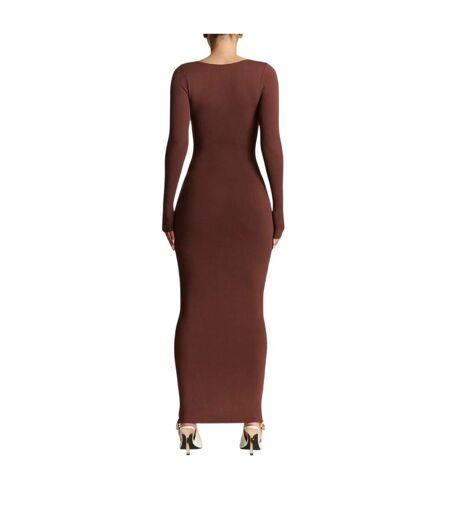 Robe Longue Sculpt Femme Marron Ward