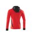 Mens Accelerate Full Zip Hoodie Traffic Red Black Mascot-2