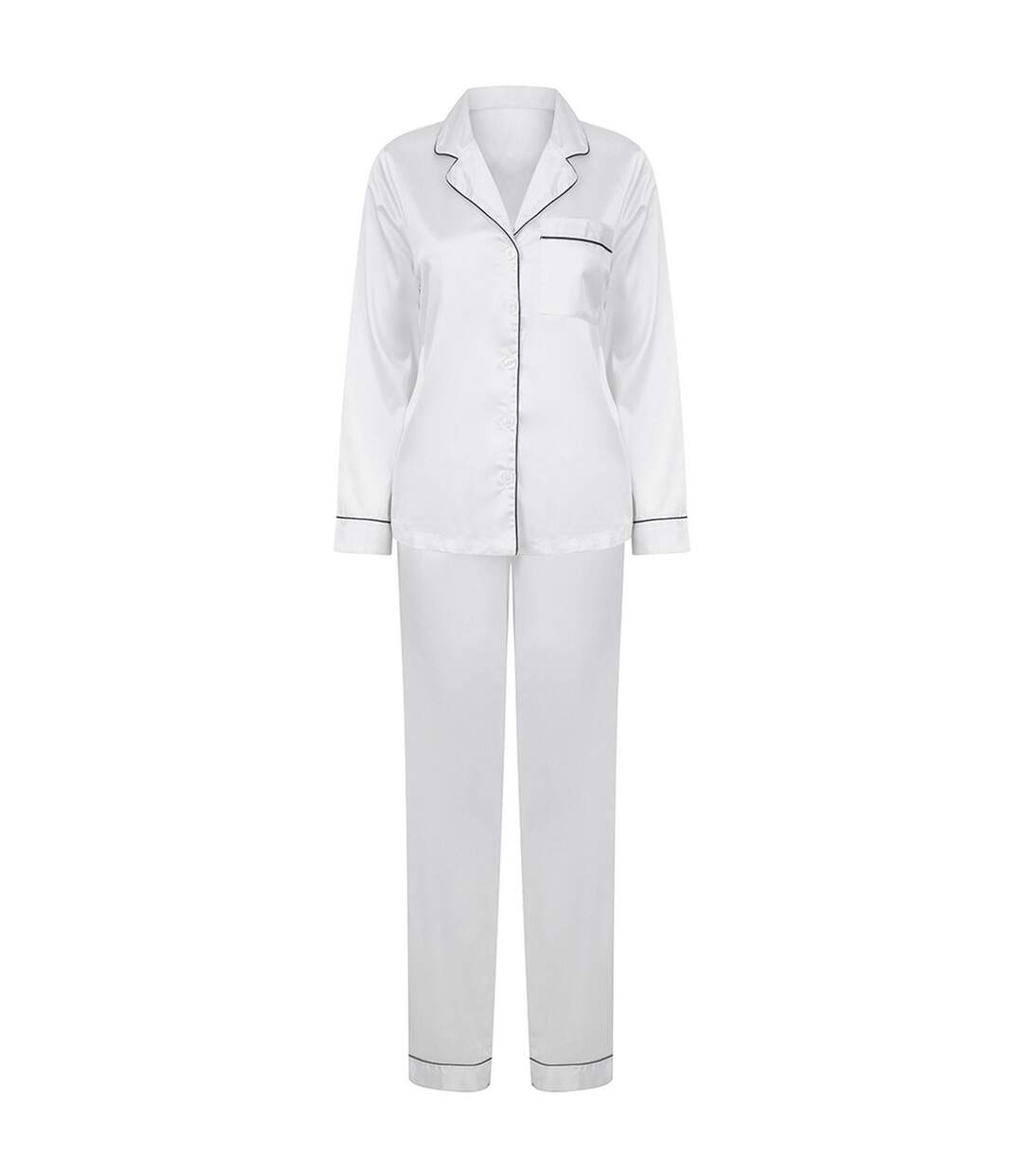 Ensemble de pyjama long femme blanc Towel City-1