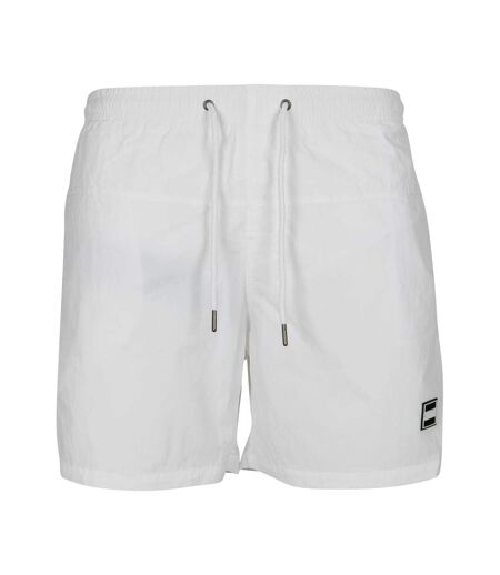 Mens Block Swim Shorts White Urban Classics