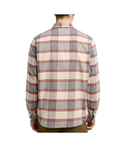 Chemise beige/rouge à carreaux homme ragwear thanks