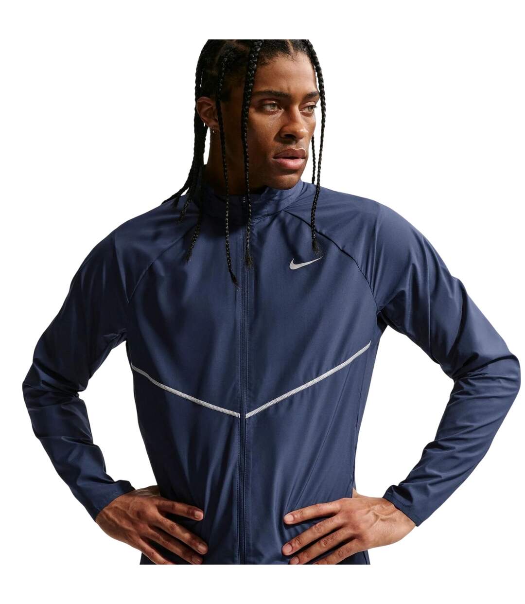 Mens Repel Miler Running Jacket Midnight Navy Nike-3
