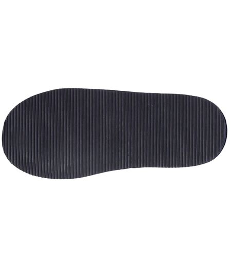 Isotoner Chaussons Mules homme en cuir et interieur ultra doux en fausse fourrure