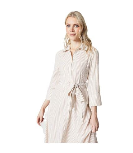 Robe chemisier mi-longue femme taupe Principles