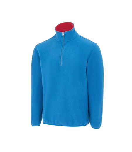 Mens Quarter Zip Fleece Jacket Blue Donnay