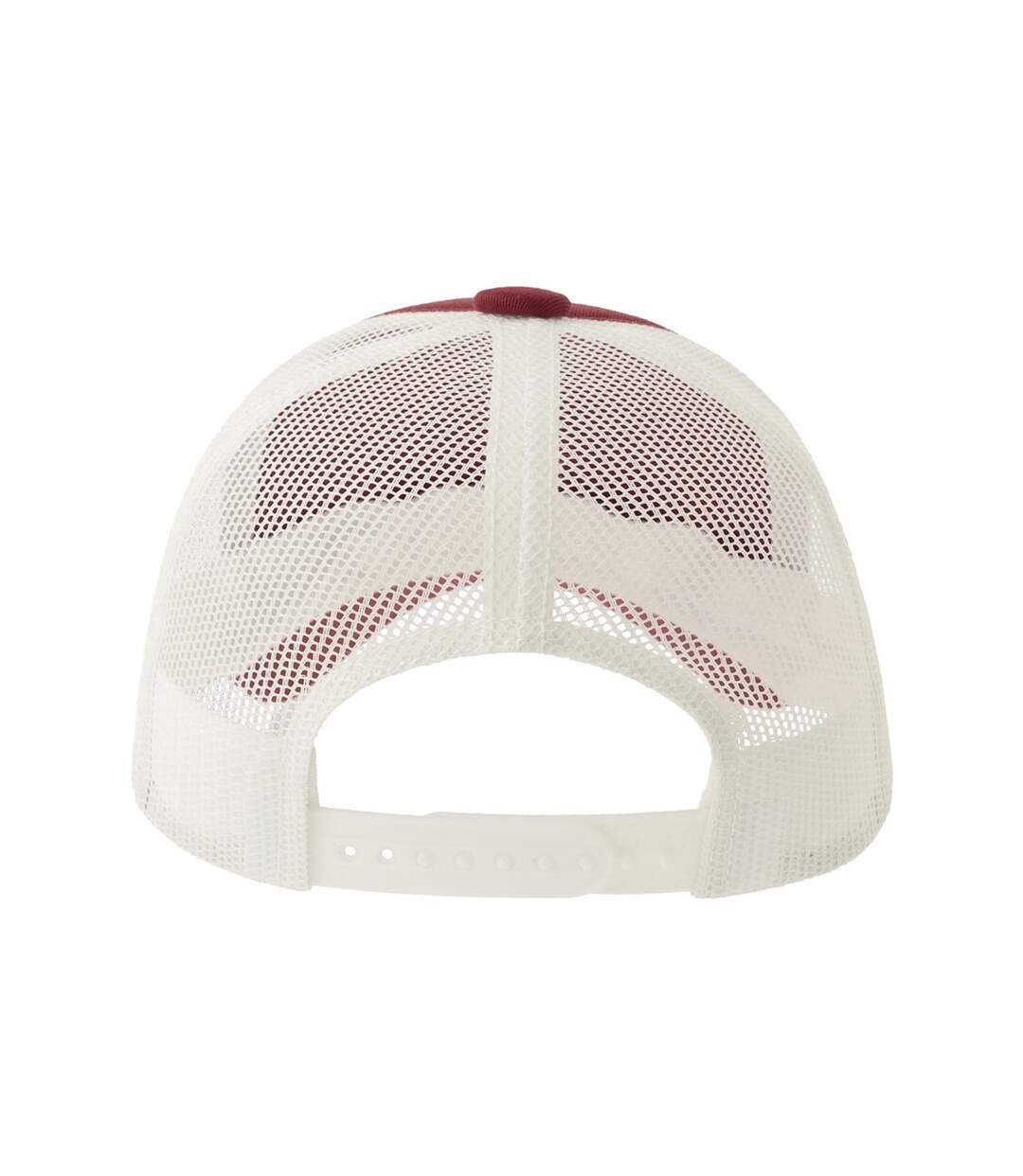 Casquette Trucker Motif/style 5 Panneaux Record-s Adulte Rouge Foncé Atlantis Headwear-2