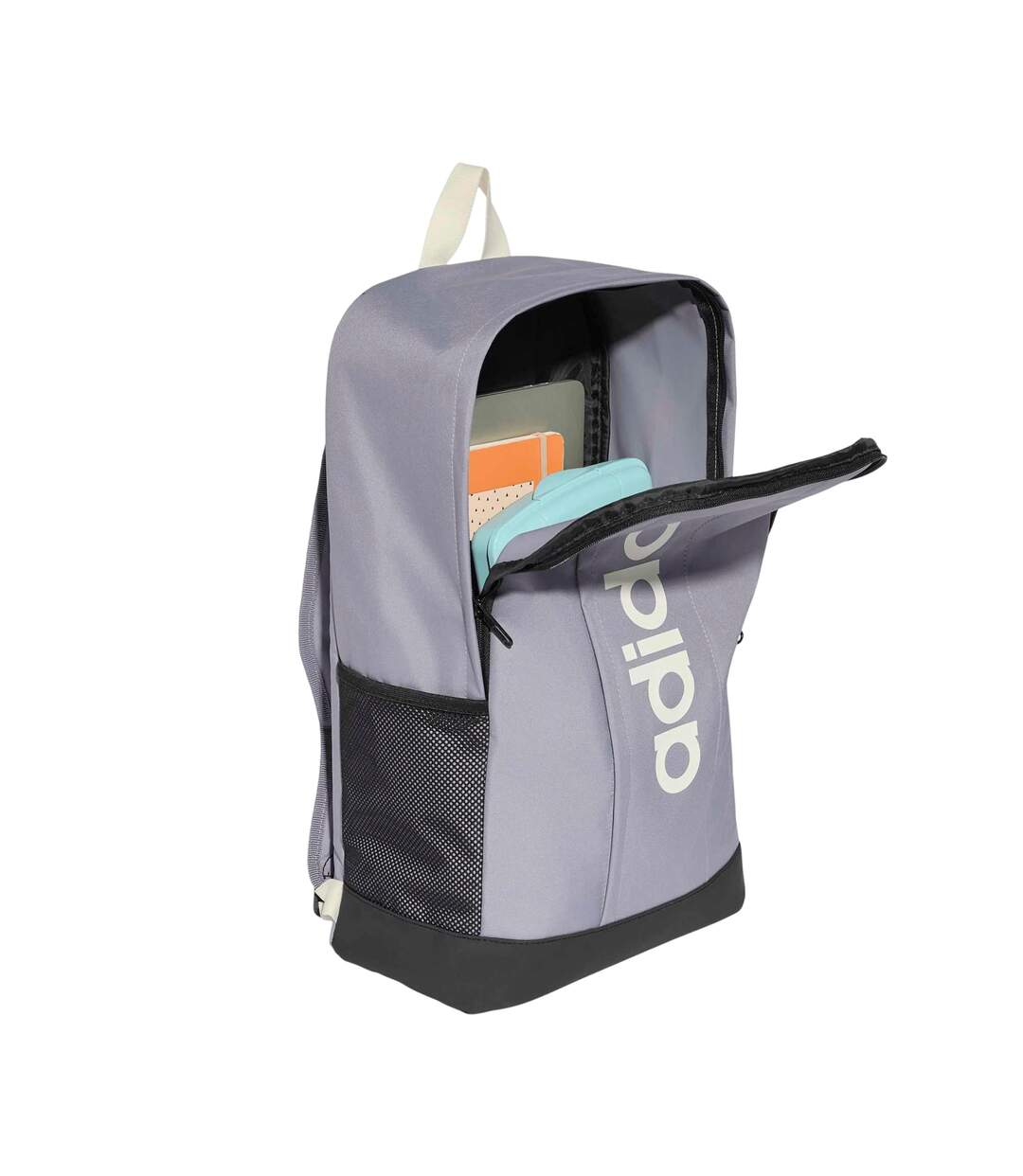Sac À Dos Motif/style Linéaire Taille Unique Gris Adidas-3