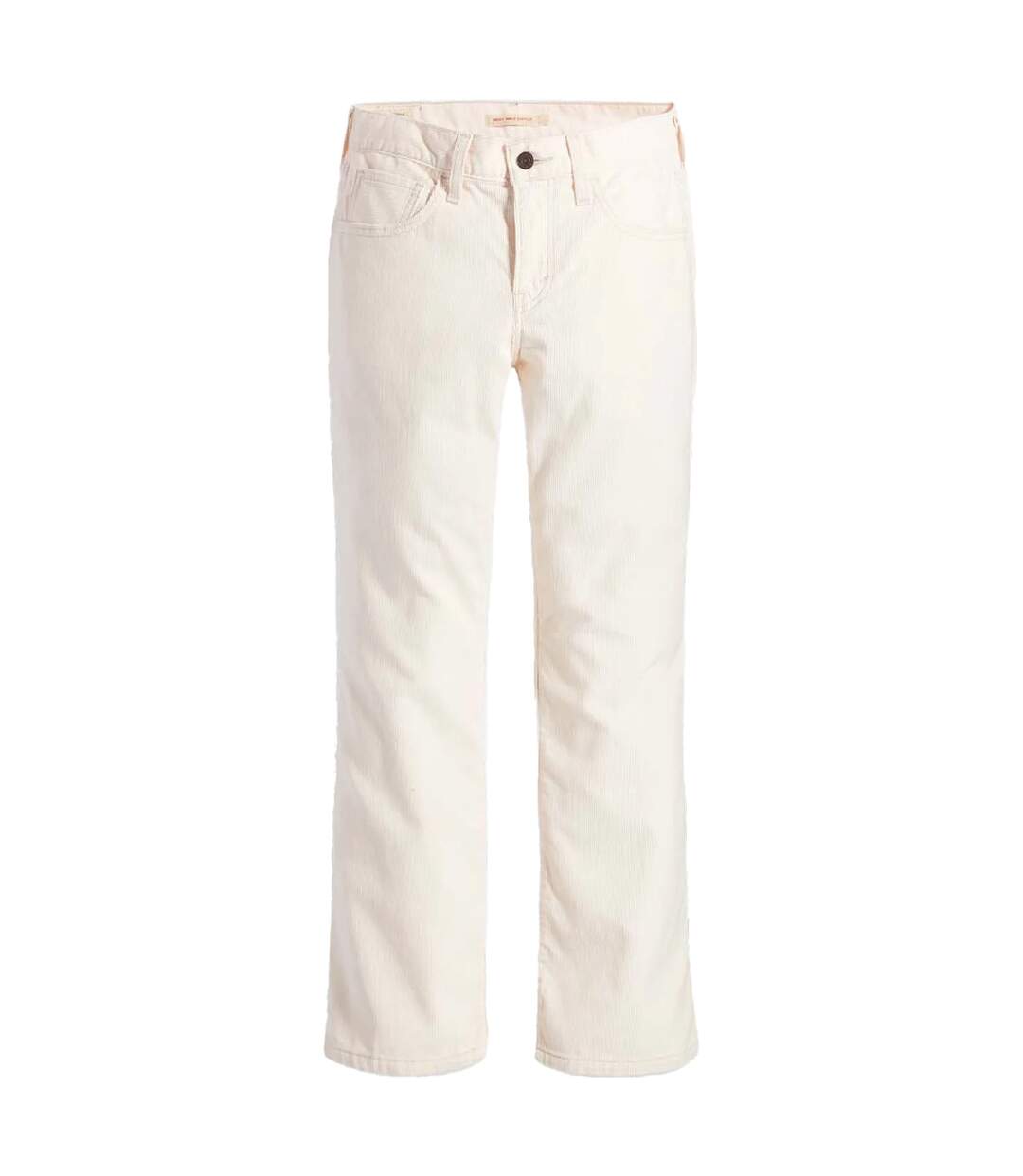 Womens/ladies Middy Bootcut Jeans Cream Levis-1