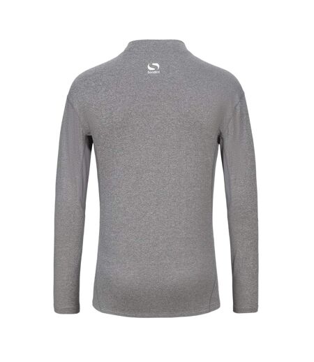 Mens Mock Neck Base Layer Top Grey Sondico