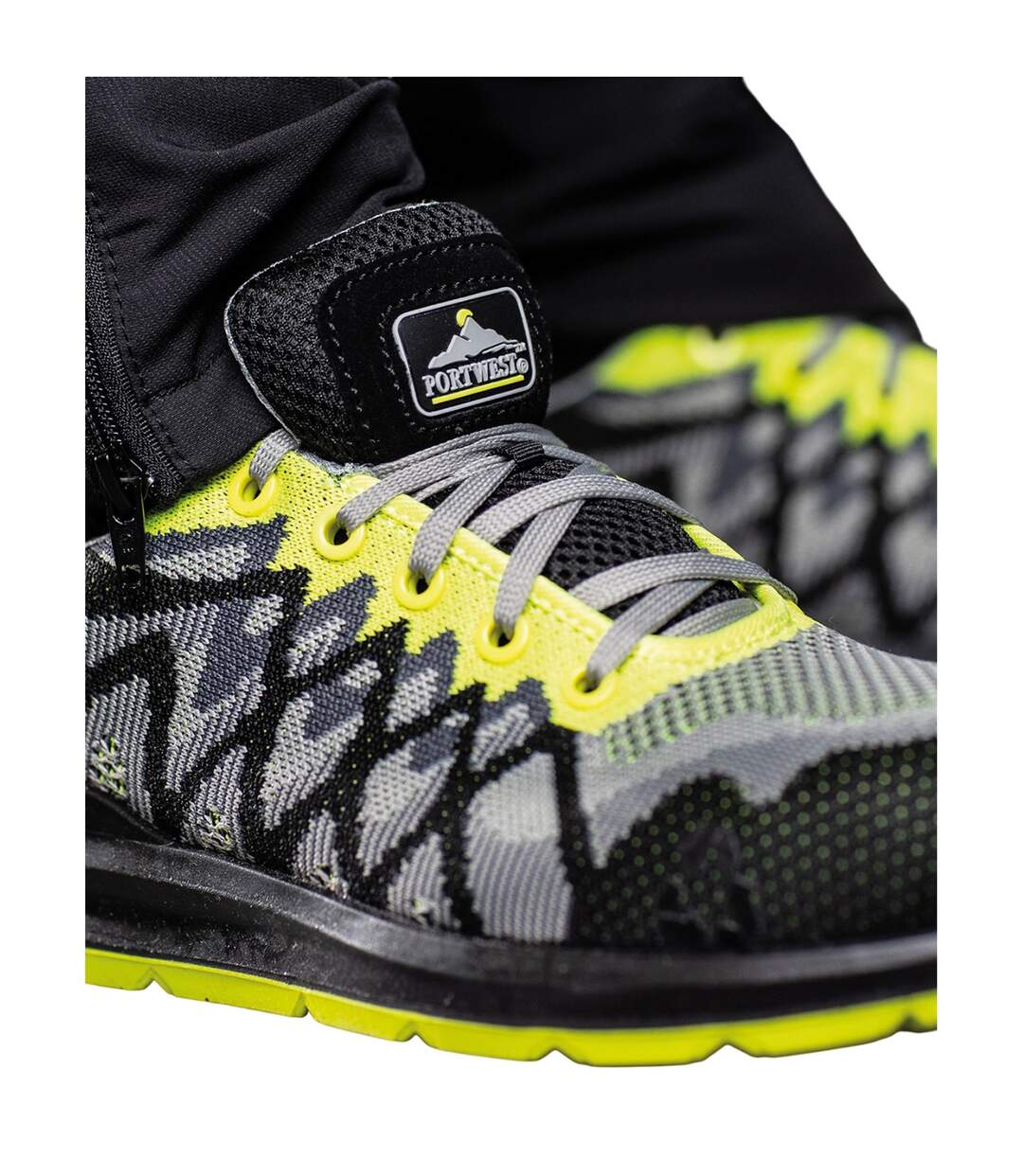 Baskets De Sécurité Eco Composite Homme Noir Jaune Portwest-4