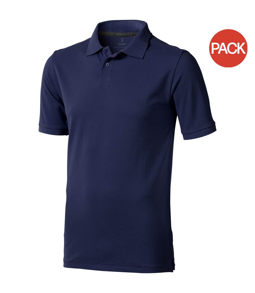 Paquet De 2  Polos Manches Courtes Calgary Homme Bleu Marine Elevate Elevate