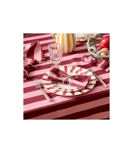 Lot de 4 Serviettes de Table Chéri 40x40cm Rouge