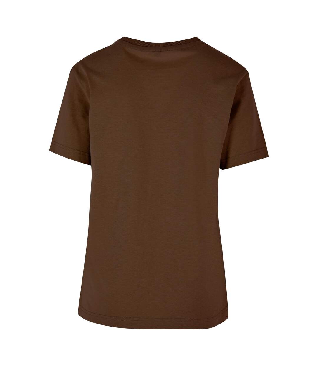 Womens/ladies oversized t-shirt chocolate brown Build Your Brand-2