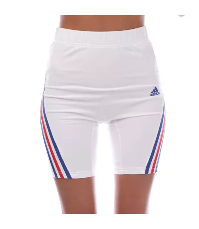 Short De Motard Future Icons Femme Blanc Rouge Bleu Adidas
