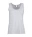Womens/Ladies Value Fitted Tank Top (Gray Marl)