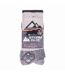 3 Pack Ladies Cushion Sole Outdoor Cotton Rich Hiking Socks-2