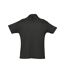 SOLS Mens Summer II Pique Short Sleeve Polo Shirt (Black) - UTPC318-3