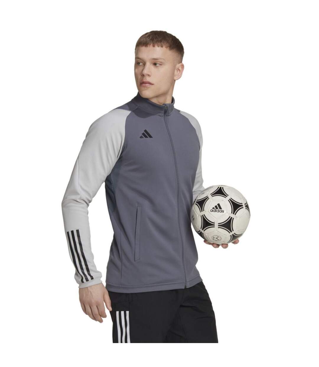 Veste Entraînement Tiro Competition Homme Gris Argenté Adidas-1
