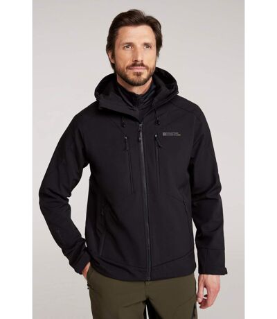 Veste softshell radius homme noir Mountain Warehouse
