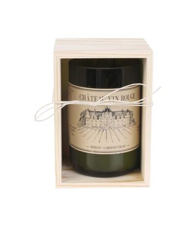 Bougie senteur bois de Santal en coffret oenologie Château vin rouge