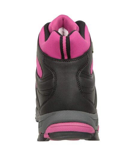 Womens/ladies shadow softshell walking boots dark pink Mountain Warehouse