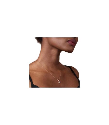 Elvina Engraved Necklace One Size Rose Gold Ted Baker
