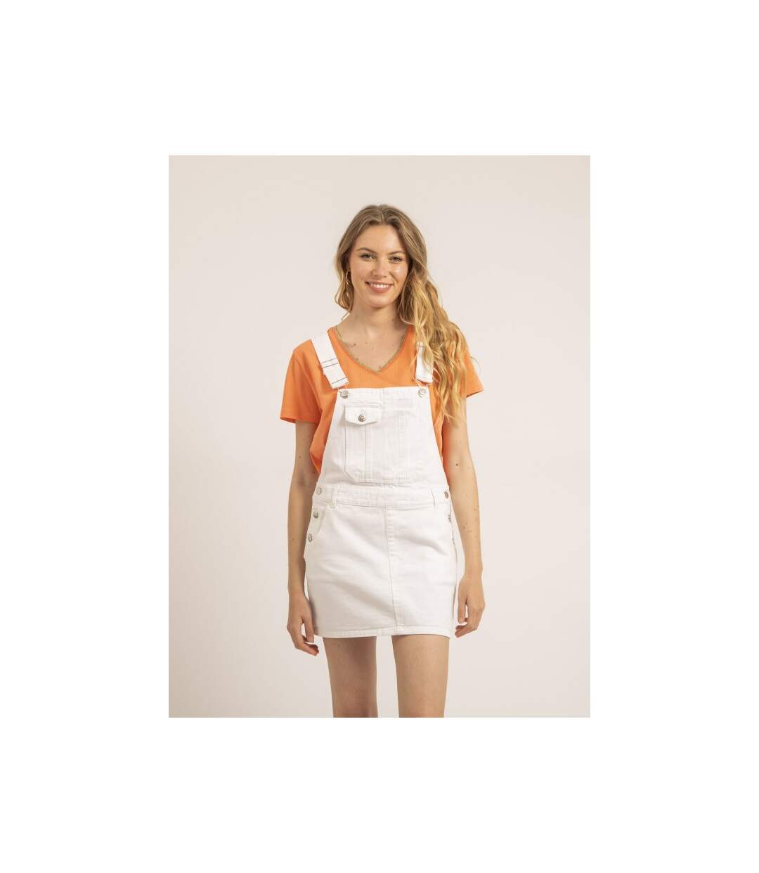 Salopette jupe en denim XYNA - Dona X Lisa-1