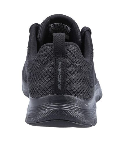 Womens/ladies flex appeal 4.0 brilliant view trainers black Skechers