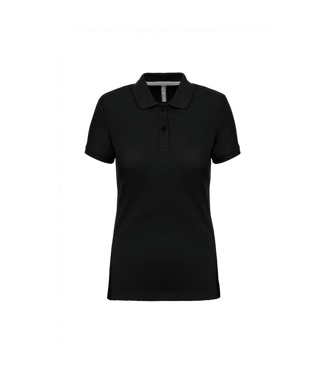 Womens/ladies Pique Anti-bacterial Polo Shirt Black WK. Designed To Work-1