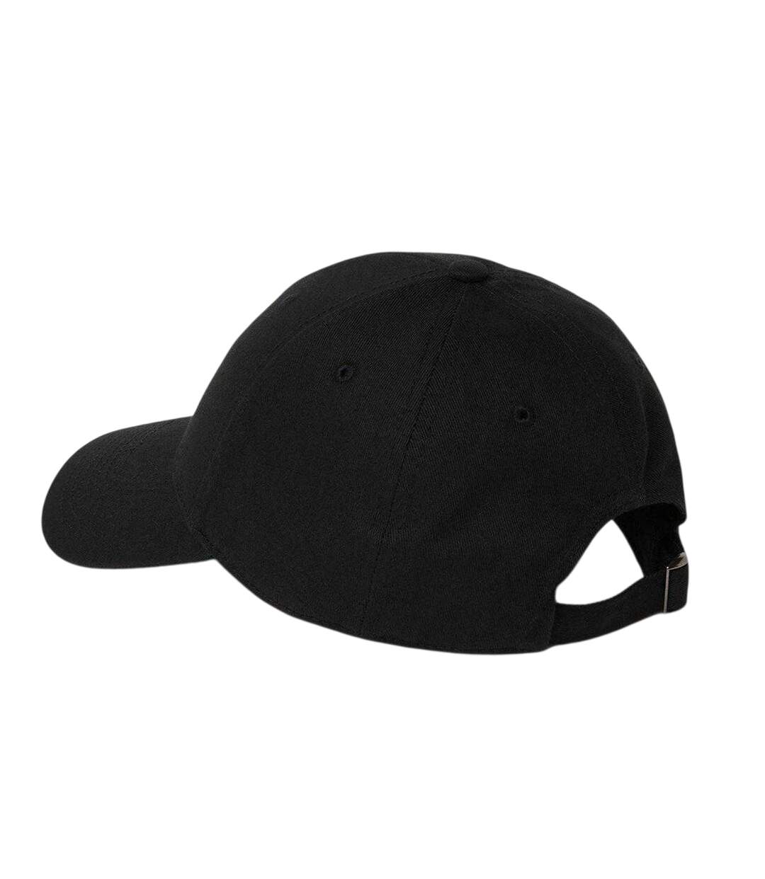 Fundamental Embroidered Logo Baseball Cap Black Gym King-2