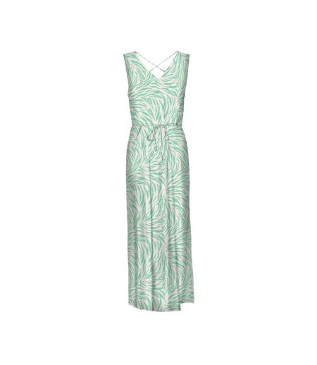 Robe verte/beige femme vero moda easy joy