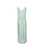 Robe verte/beige femme vero moda easy joy-2