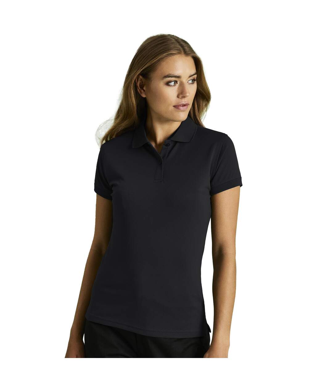 Tee Jays - Polo à manches courtes 100% coton - Femme (Noir) - UTBC3302-2