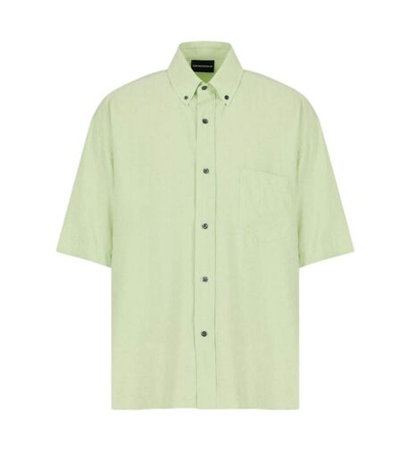Mens Short-sleeved Shirt Green Emporio Armani EA7