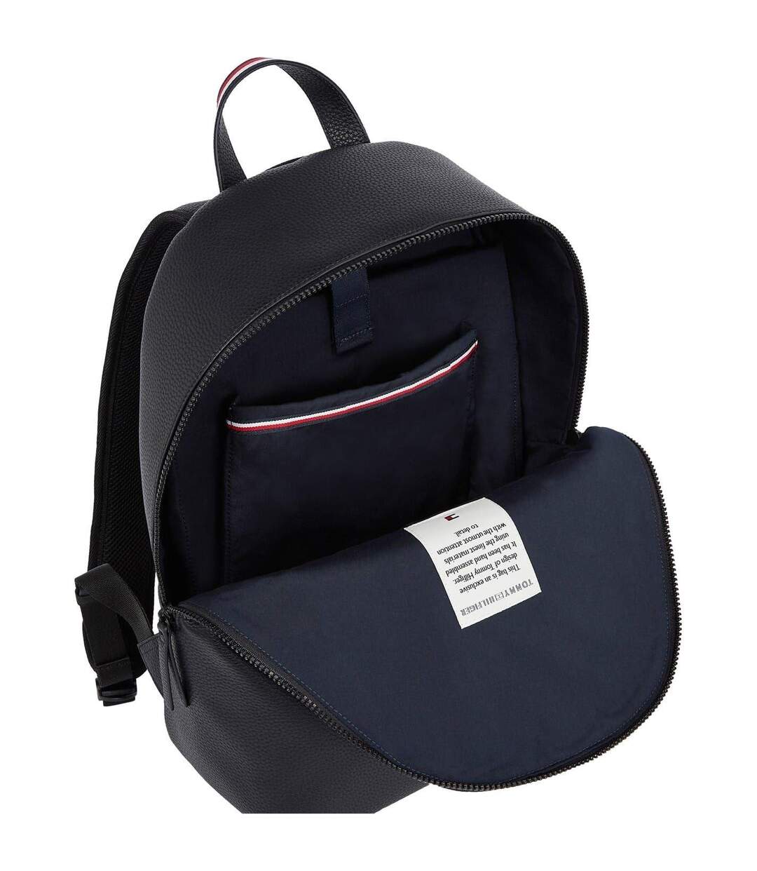 Essential Faux Leather Everyday Backpack One Size Black Tommy Hilfiger-2