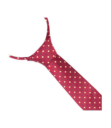 Unisex adult diamond show tie one size burgundy/gold Supreme Products