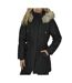 Manteau Noir Femme Only Liris Fur - L