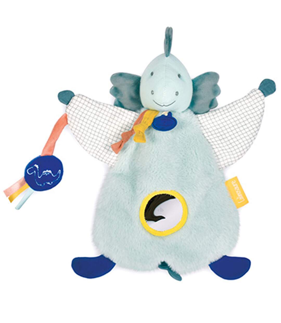 Doudou marionnette d'éveil polyester collection DINO-1