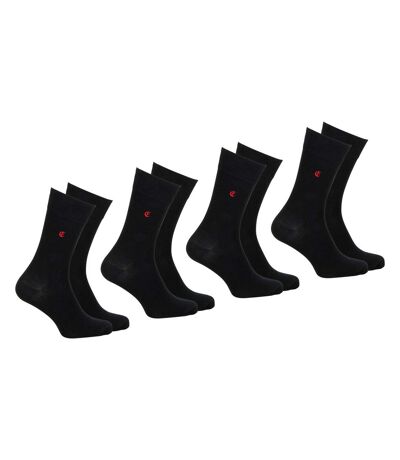 Lot de 4 paires de chaussettes mi-hautes Coton Peigné homme Fait en France Eminence